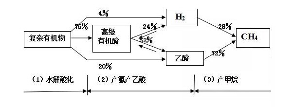 厭氧消化的三個階段和COD轉化率有多少?