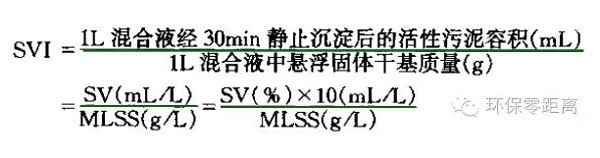 污泥體積指數計算公式