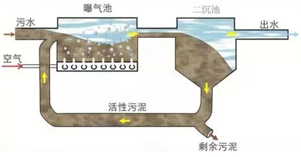 典型的活性污泥法工藝流程